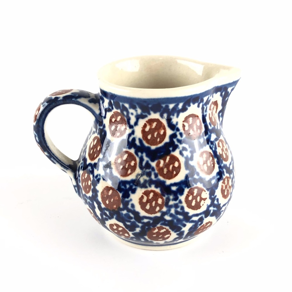 BOLESLAWIEC Handmade Creamer Polish Stonewear Blue